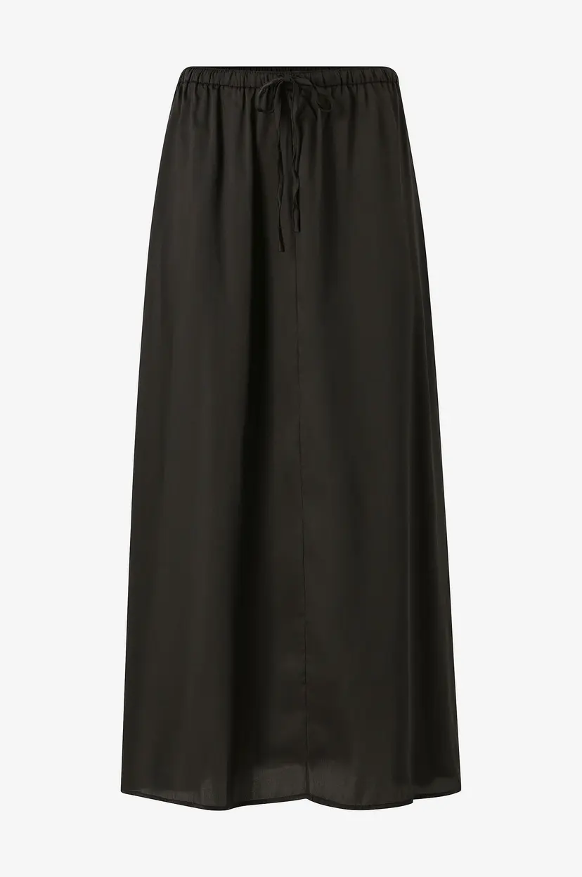 ONLY Skjørt onlSuzette Ankle Long Satin Skirt - Svart