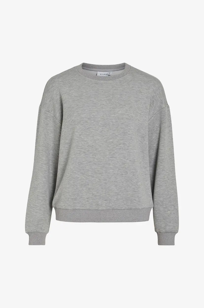 Vila Collegegenser viSandy L/S Sweat Top - Grå