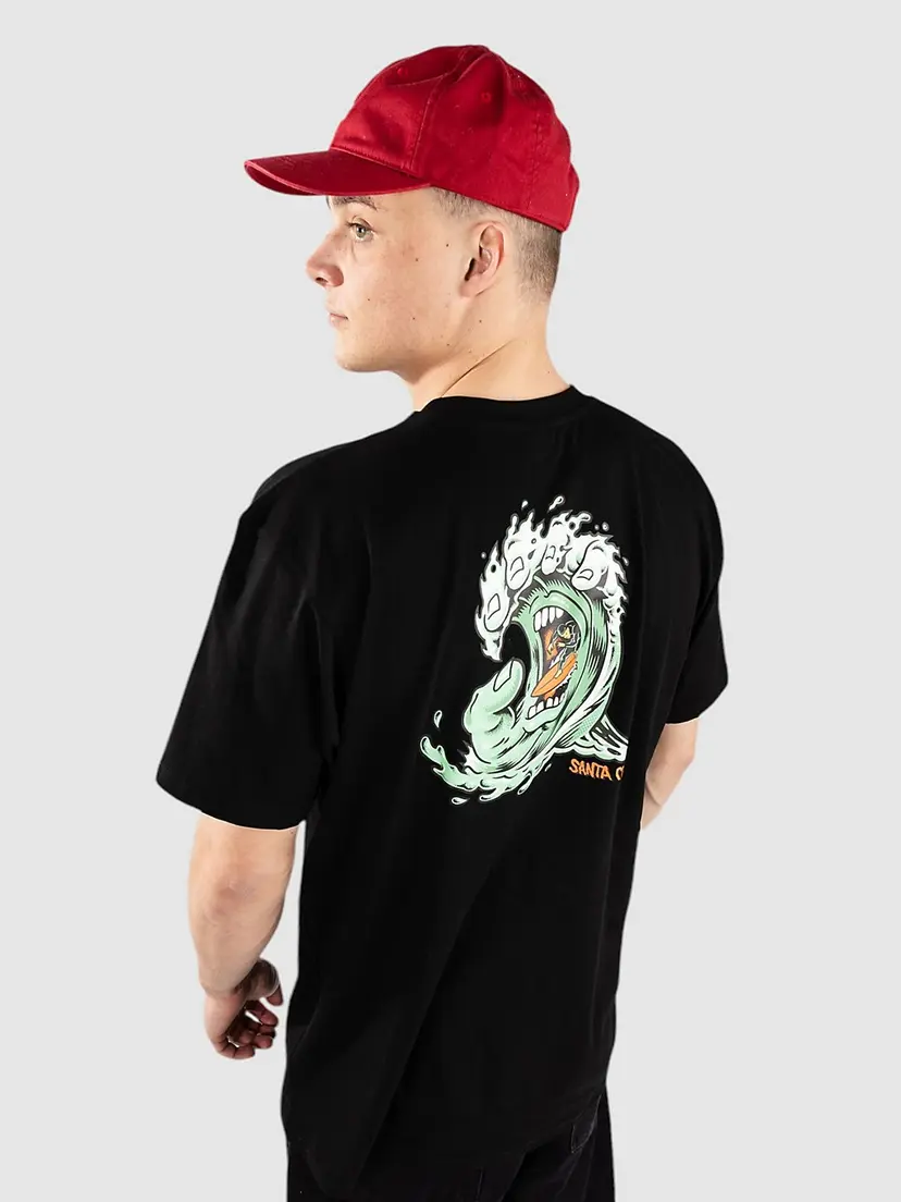 Santa Cruz Santa Cruz Screaming Wave T-skjorte svart