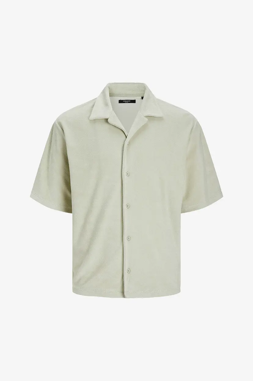 Jack & Jones T-skjorte jprBla Terry SS Resort Shirt - Grønn