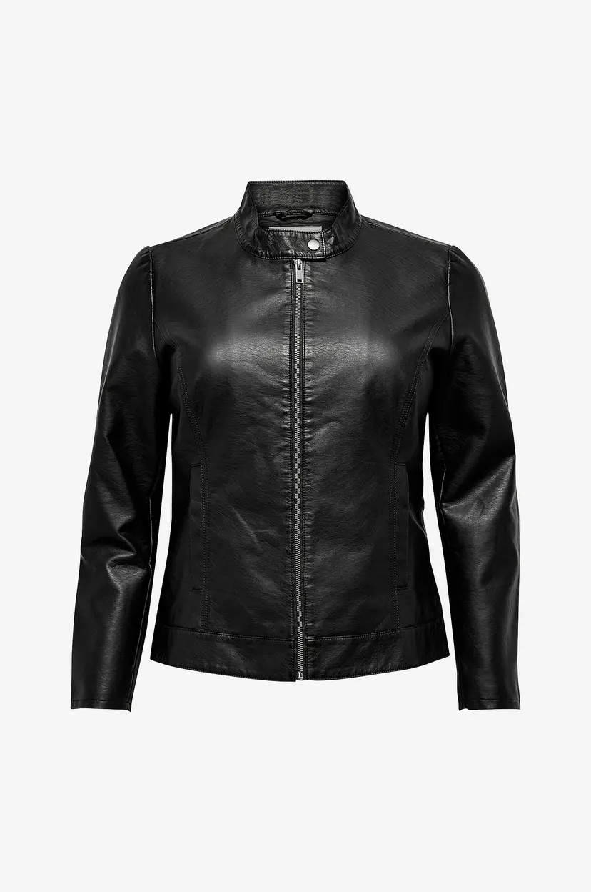 Only Carmakoma Jakke carRobber Faux Leather Jacket - Svart