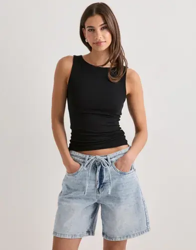 Vero Moda Vero Moda - Blå - Vmwien Mr Belt Shorts Mix Ga Noos