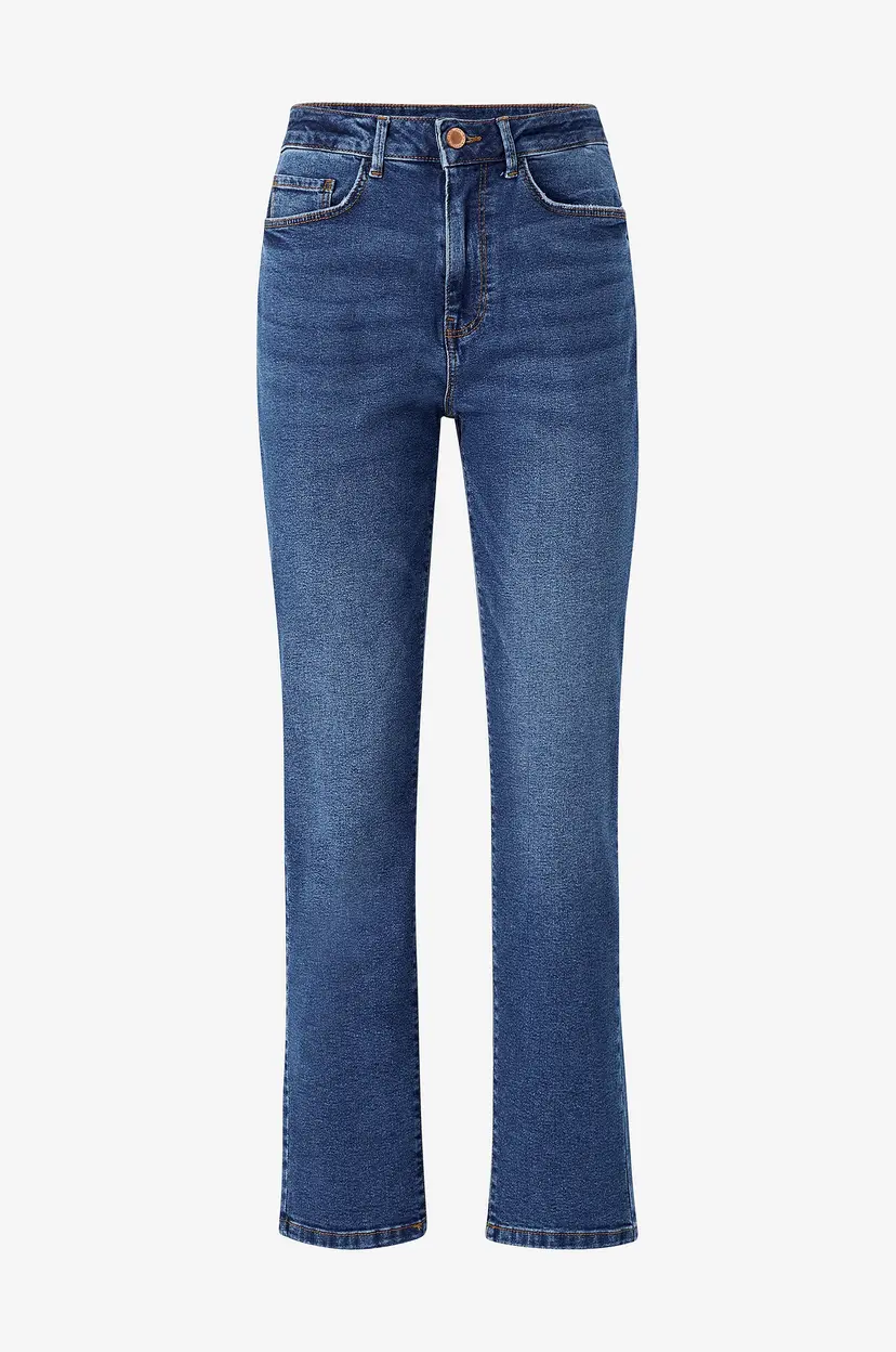 Vila Jeans viAgnes JO Mbd HW Straight Jeans - Blå