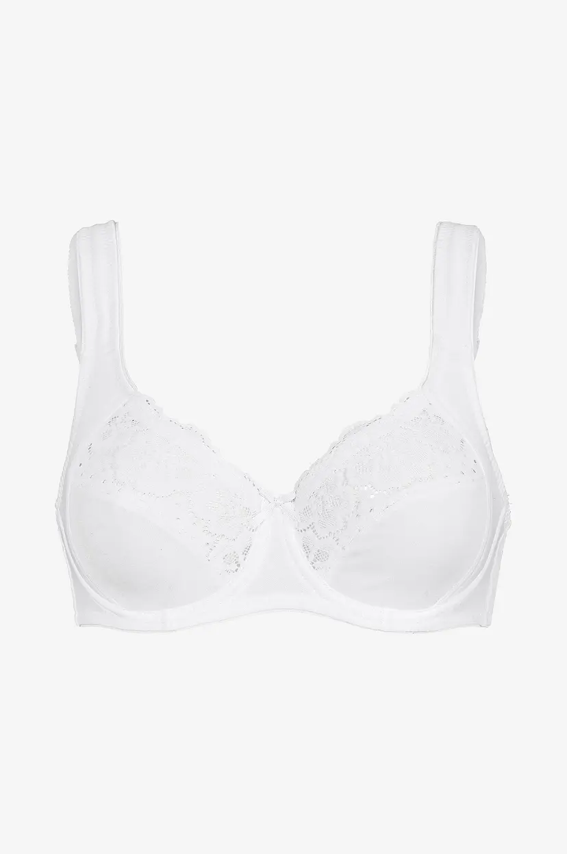 Swegmark Bh med bøyler Cotton Bloom - Hvit