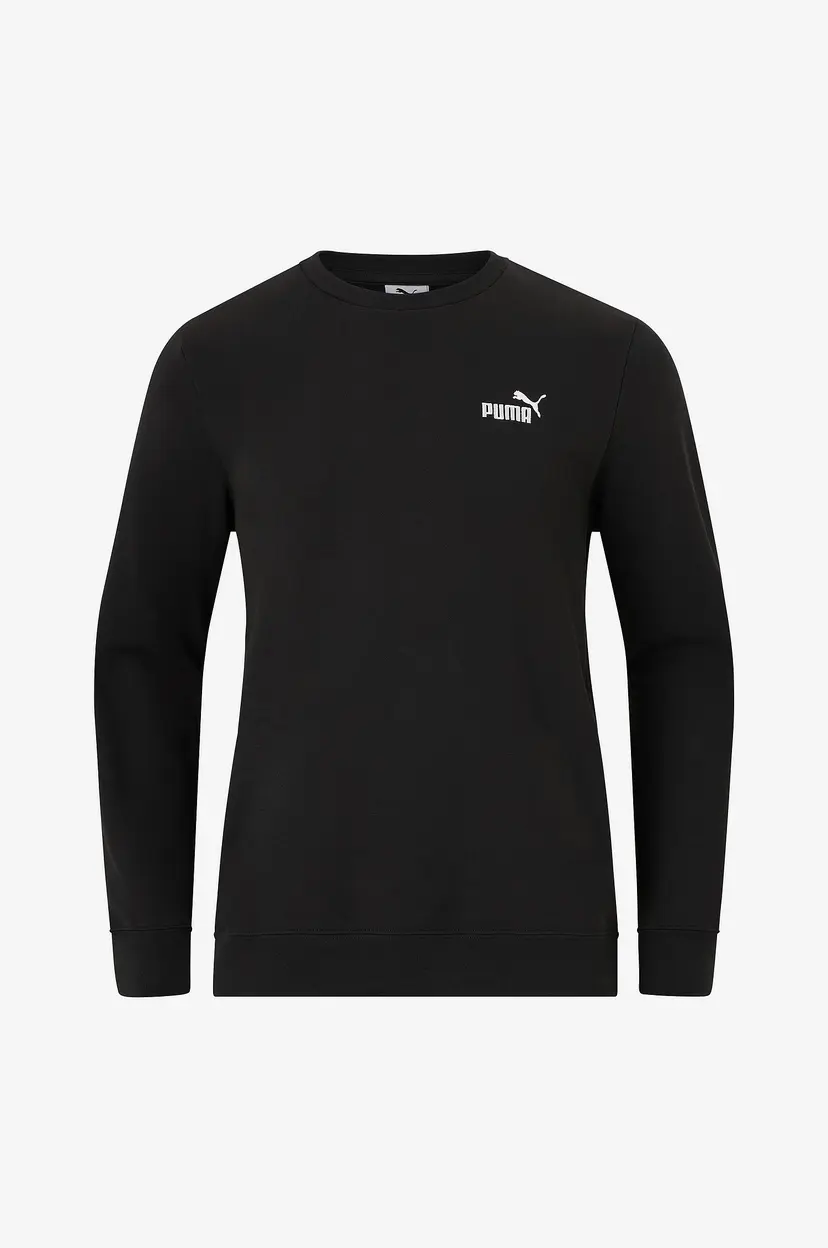 Puma Collegegenser Ess Small No. 1 Logo Crew FL - Svart