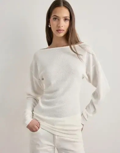 Nelly Nelly - Hvit - Gorgeous Long Sweater