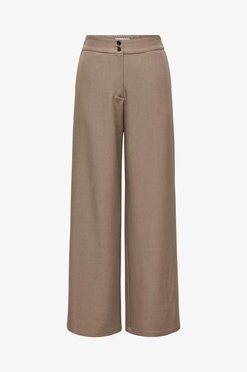 JDY Bukser jdyDora HW Wide Pant Tlr - Brun
