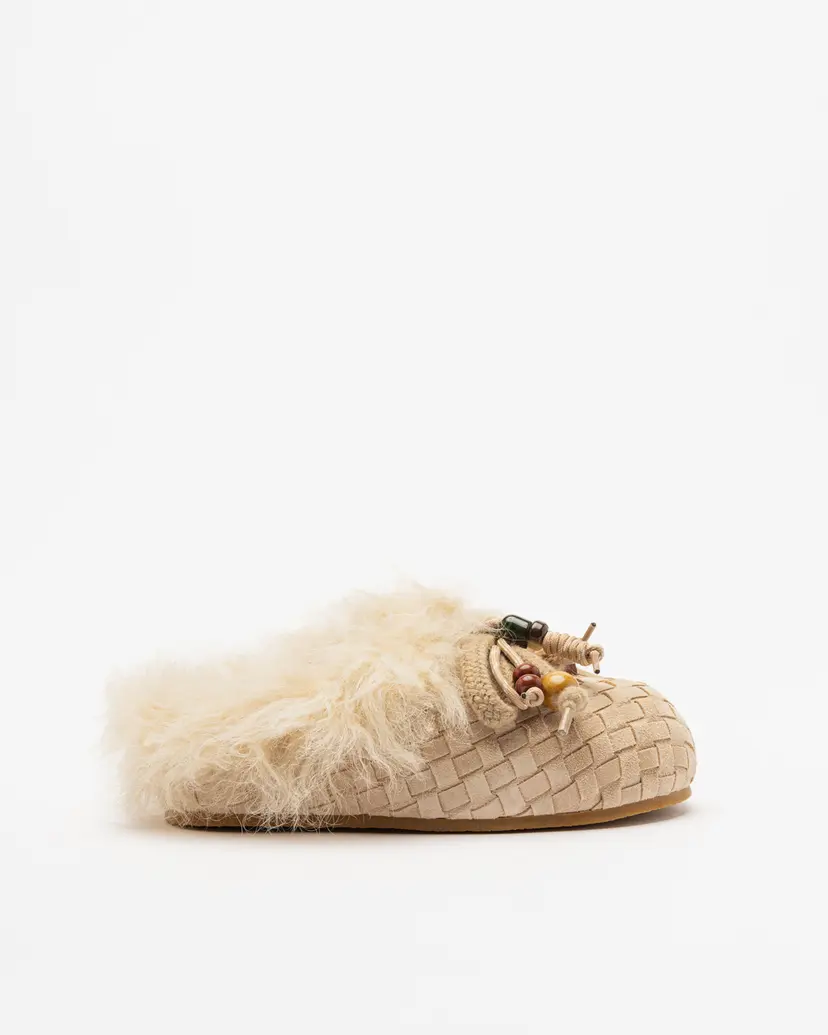 Nan-Ku Couture Nan-Ku Couture GFS01 Beige Slide sandals