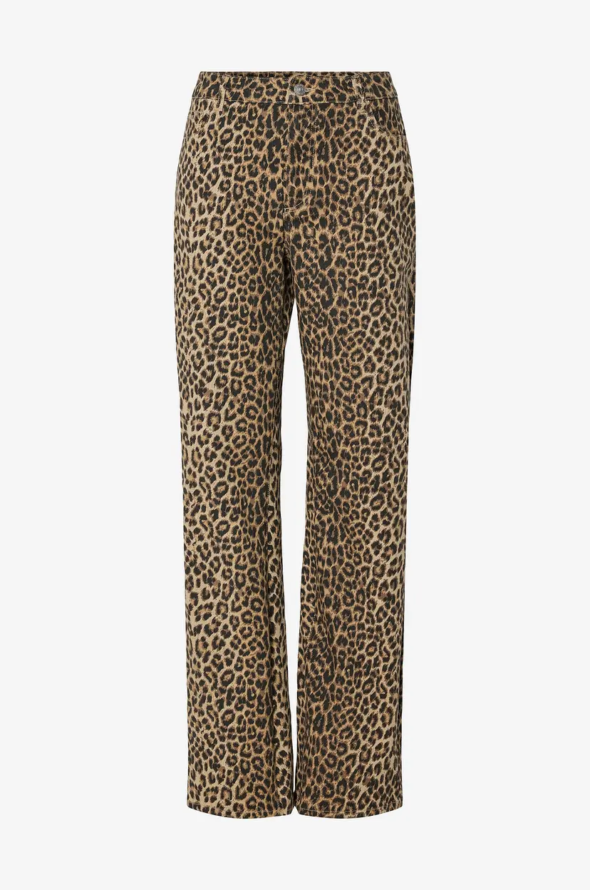 Pieces Jeans pcSalume HW Straight Denim Jeans - Beige