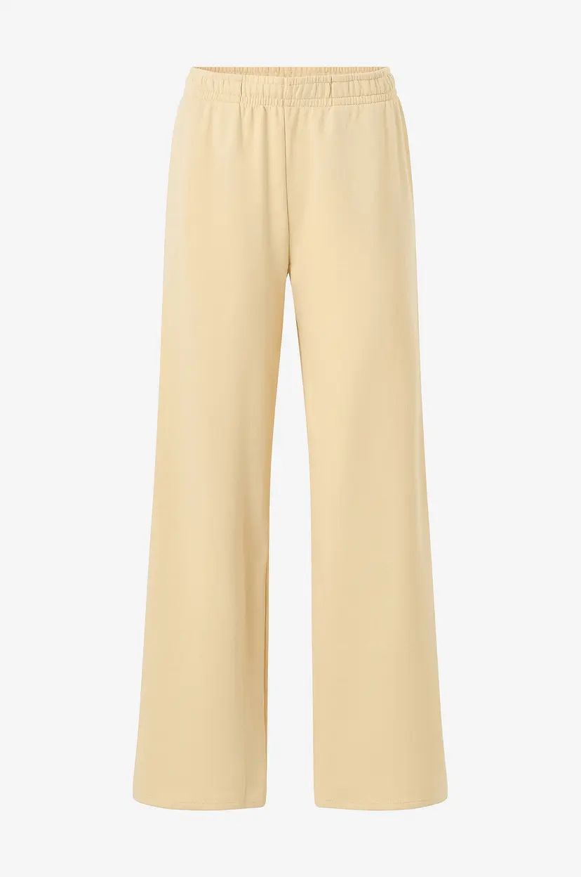 Gina Tricot Sweatpants Wide - Gul