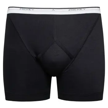 Jockey Jockey Cotton Midway Brief Svart bomull Large Herre