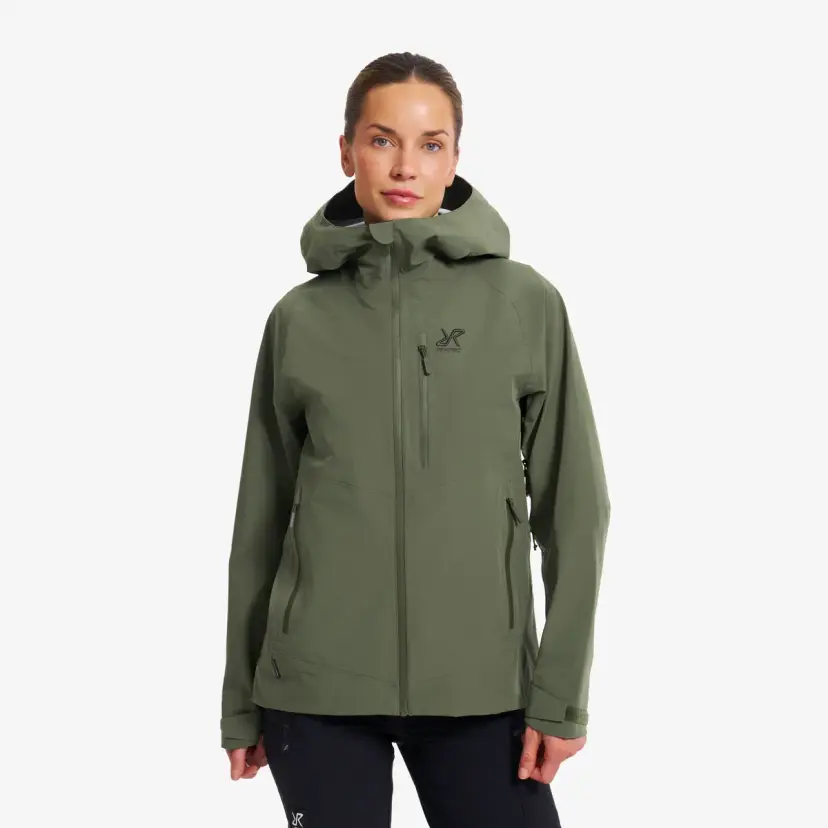 RevolutionRace Cyclone Light 3L Shell Jacket Dame Grape Leaf
