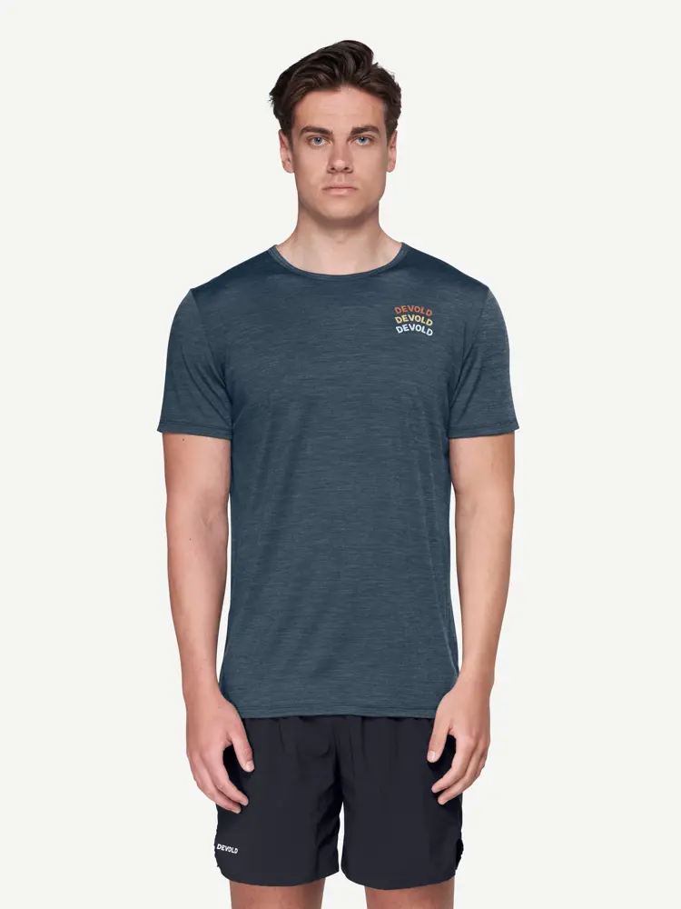 Devold Devold - Active Legacy T-skjorte Herre - Large - Blå