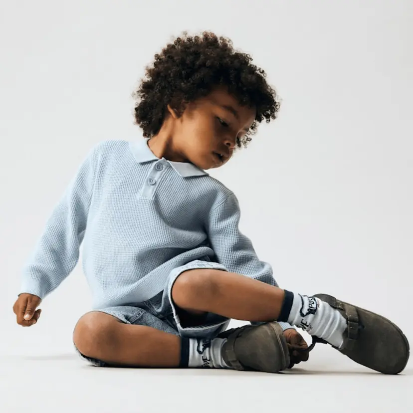 NAME IT Name It - Genser med krage Fikal Blue Fog