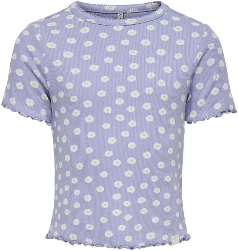 Only Kids Only Kids Trinny T Skjorte Tight Fit Sweet Lavender Daisy (98 /3 år)