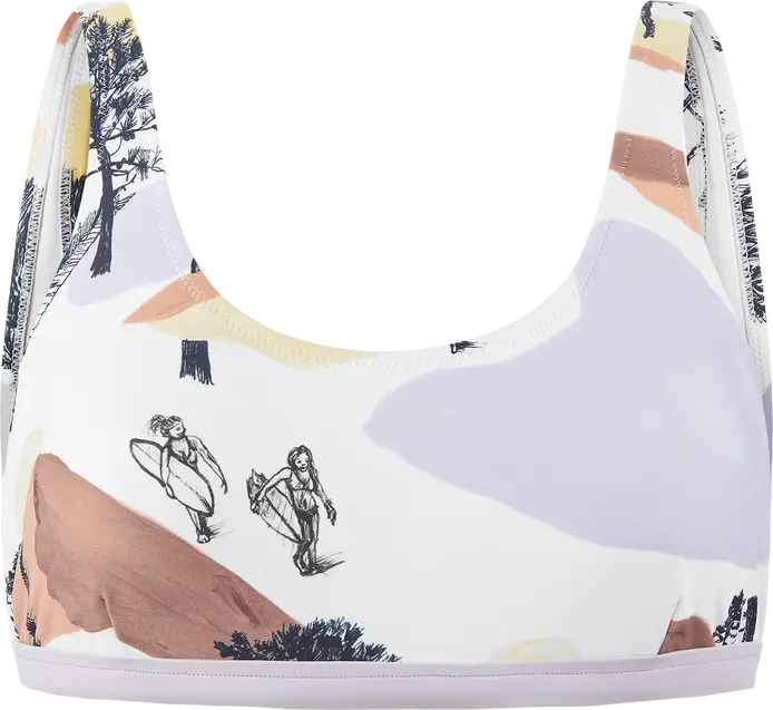 Picture Organic Clothing Picture Organic Clothing Women's Clove Print Bralette Top Pyla