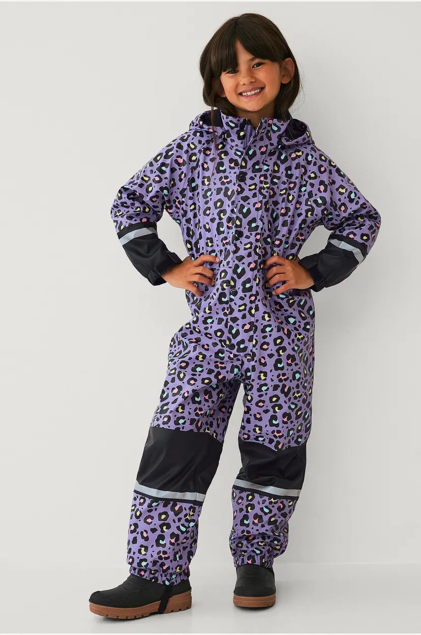 Ellos Collection Regndress Regna med fleecefor - Lilla