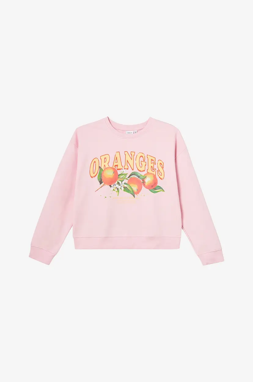 NAME IT Collegegenser nkfHalene LS Loose Short Sweat - Rosa