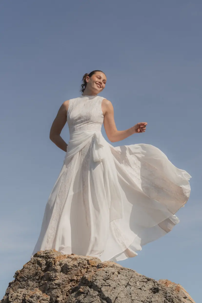MurlongCres. Ylva Maxi Dress – White Bridal & Wedding Dress, XS