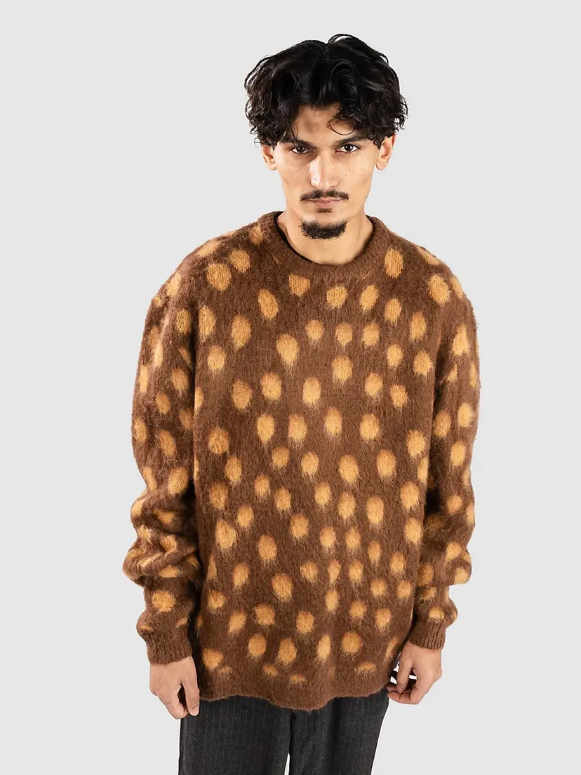 Santa Cruz Santa Cruz Jaguar Knit Crew Strikket genser brun