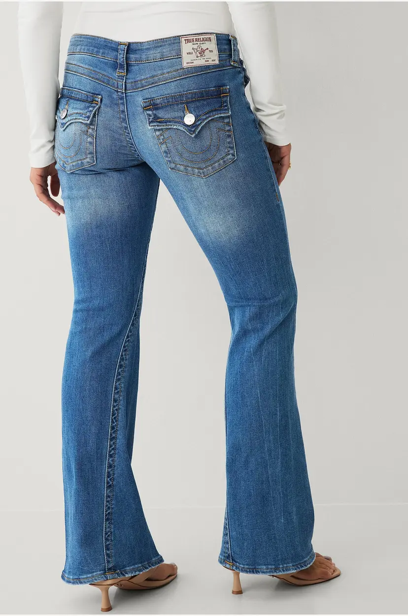 True Religion Jeans Joey LR Flare Flap - Blå