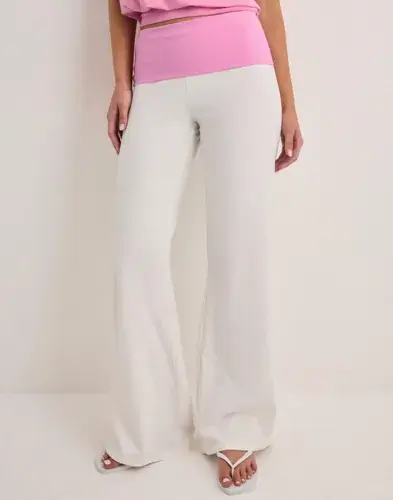 Nelly Nelly - Hvit - Relaxed Yoga Pants