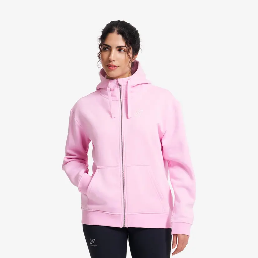 RevolutionRace RVRC Full-zip Hoodie Dame Bright Pink