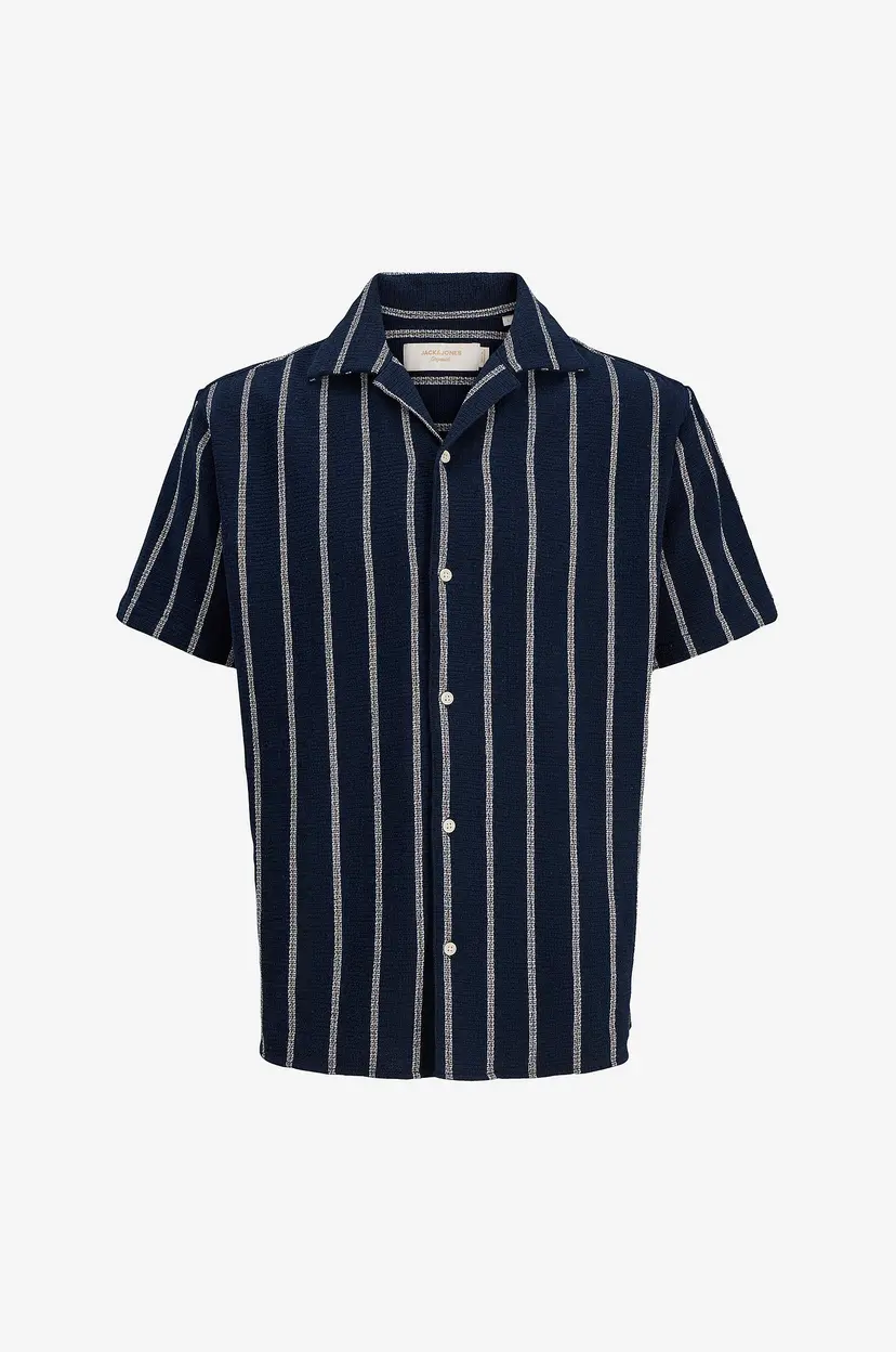 Jack & Jones Junior Skjorte jorCoba Stripe Resort Shirt SS Jnr - Blå