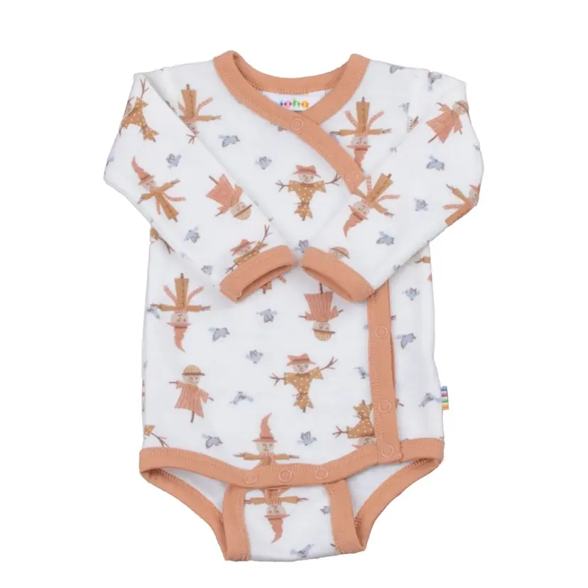 Joha Joha Scarecrow Ull Bambus Omslagsbody Off White/Peach (40  Prematur)