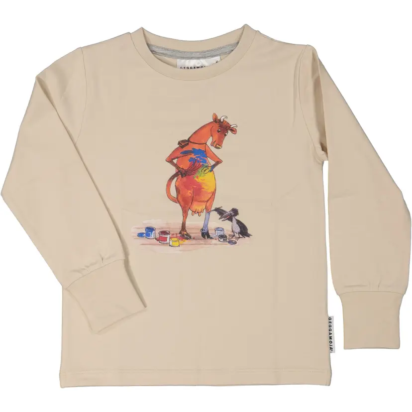 Geggamoja Tröja Mamma Mu och Kråkan Beige - 122/128