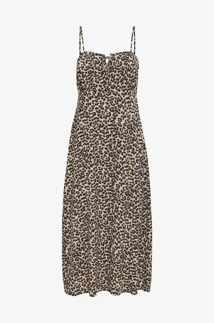 ONLY Maxikjole onlNelly Life Alexa Midi Dress - Beige