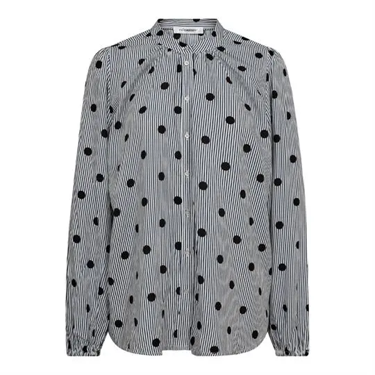 Co Couture Co' Couture - Didi Dot Shirt - White Black