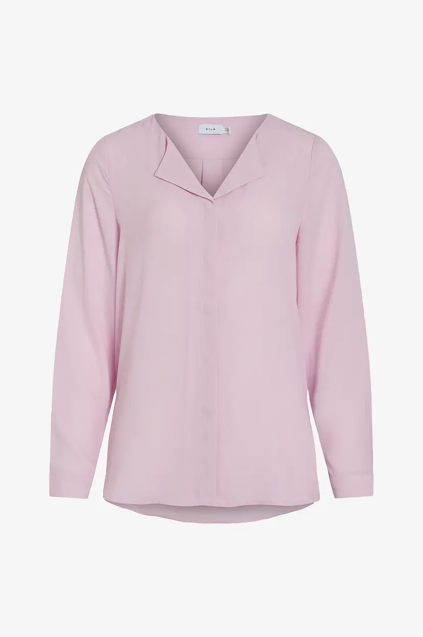 Vila Bluse viLucy L/S Shirt - Rosa