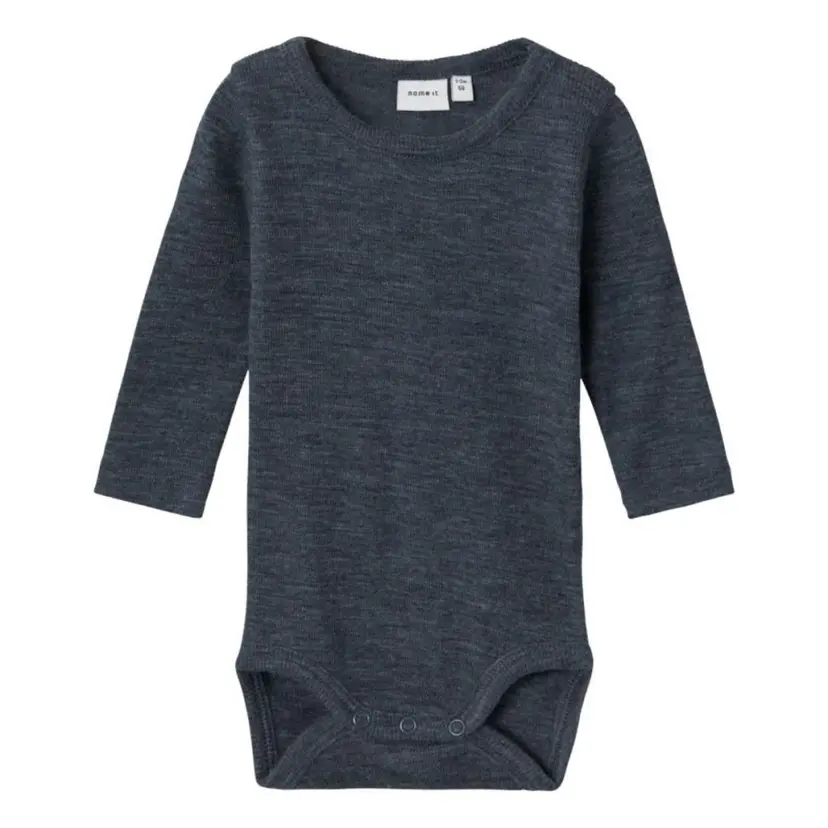 NAME IT Name It - Body i Ull og Silke Baby Rib Wossa Ombre Blue