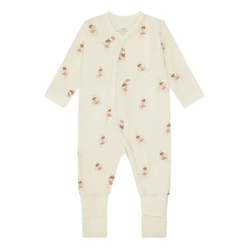 Hust and Claire Hust and Claire Manu Line Dancer Pysj Ull/Bambus Off White (98 /3 år)