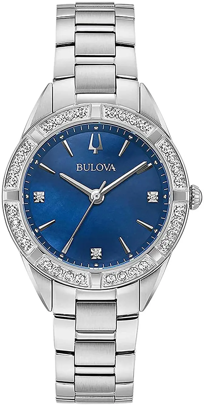 Bulova Bulova Dameklokke 96R243 Classic Blå/Stål Ø32 mm