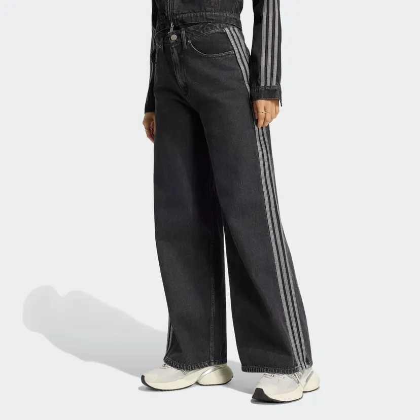 Adidas HIGH RISE WIDE LEG DENIM BUKSE