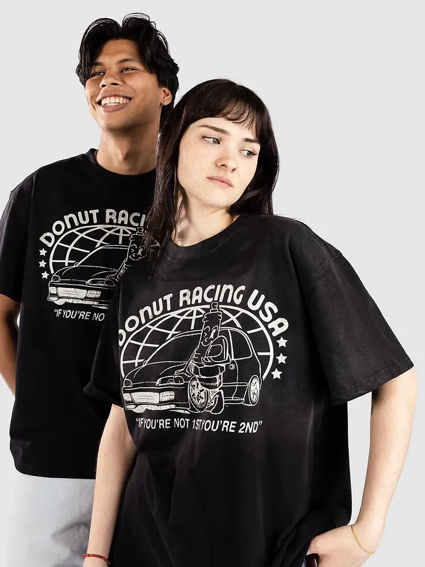 Donut Donut Racing Usa T-skjorte svart