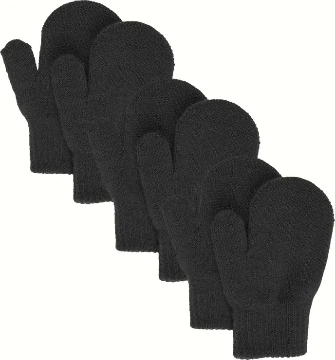 Lindberg Lindberg Kids' Åsbro Magic Mitten 3-Pack Black