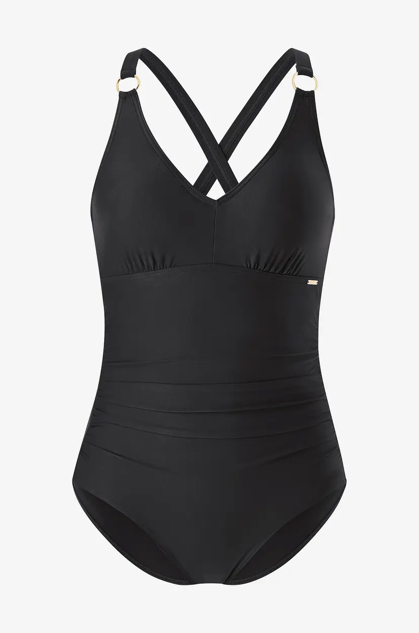 Speedo Badedrakt Womens Shaping V Neck 1 Piece - Svart