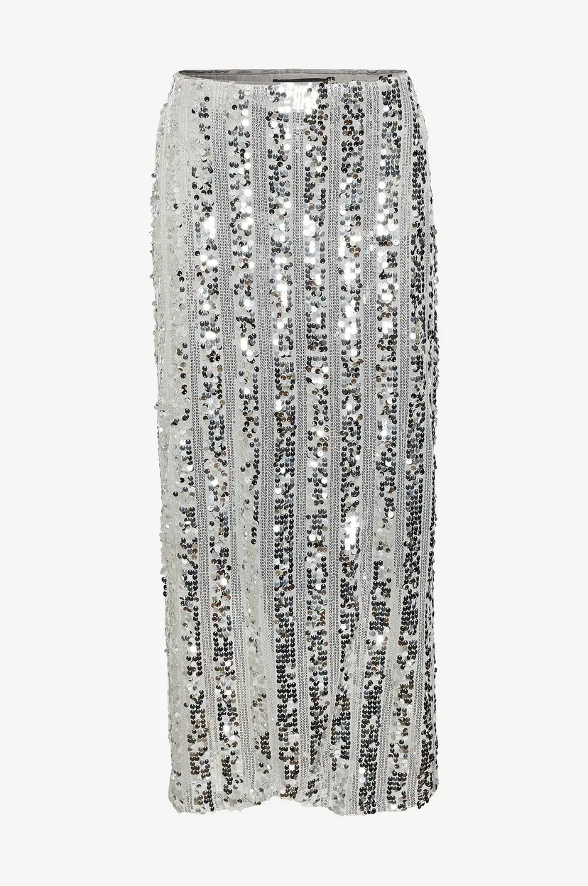 Vero Moda Skjørt vmEfa HW 7/8 Skirt Jrs - Sølv