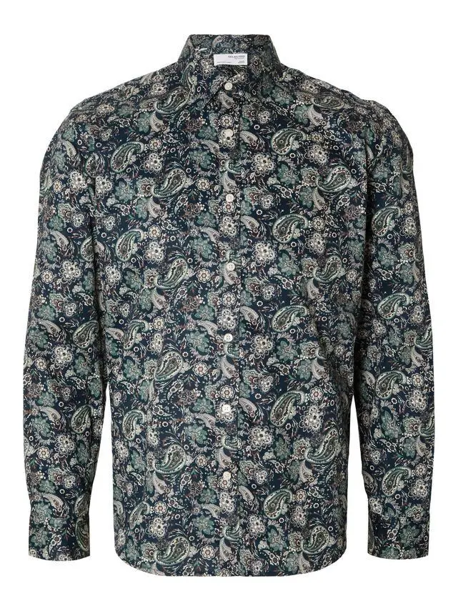 SELECTED SLHREGSOHO-AOP MIX SHIRT LS B