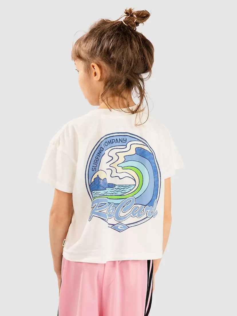 Rip Curl Rip Curl Layday Crop Kids T-skjorte hvit