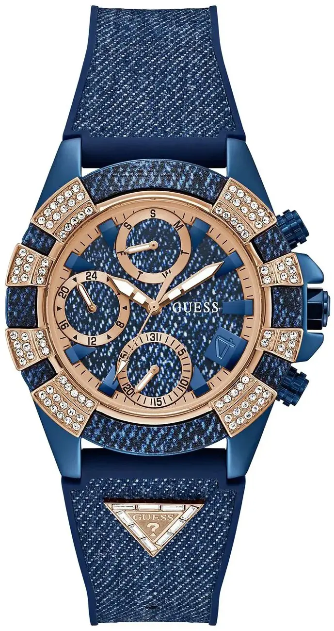Guess Guess Dameklokke GW0813L1 Iconic Blå/Tekstil Ø39 mm
