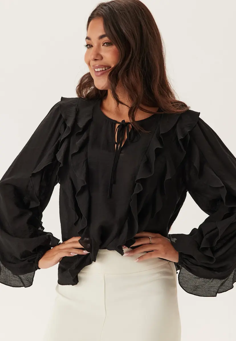 Happy Holly Frill Blouse