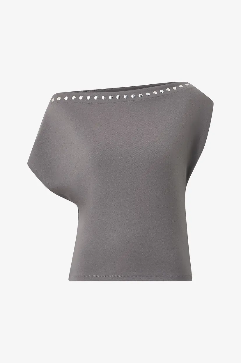 Gina Tricot Topp Decor top - Grå