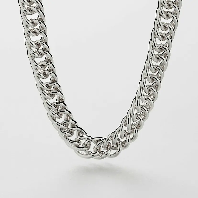 Safira Double Curb Chain Halskjede