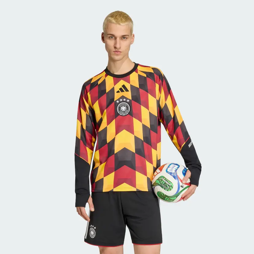Adidas Tyskland 26 Pre Match Warm Hjemmeoverdel