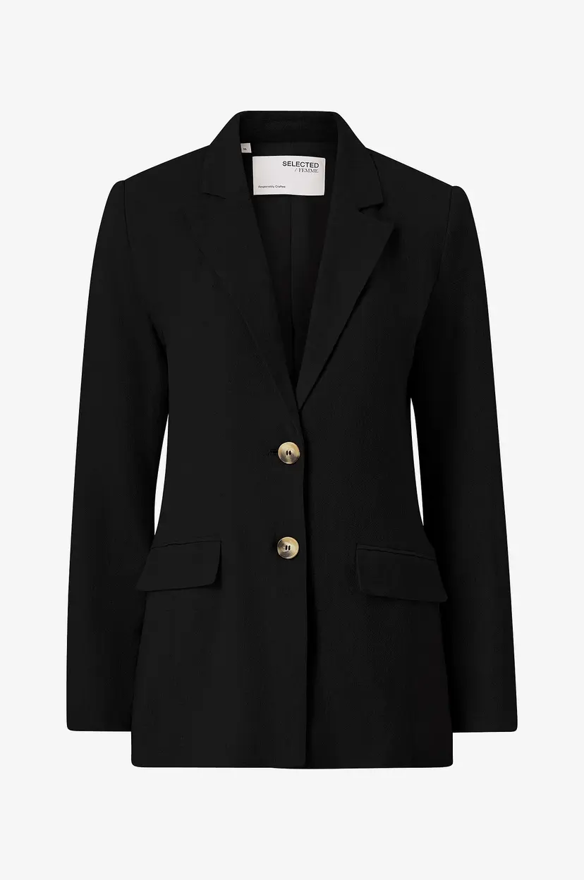 Selected Women Blazer slfViva LS Blazer - Svart
