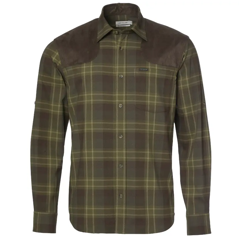 Chevalier Chevalier Chill Shooting Fit Coolmax Shirt Men Pinegrove Green Checked